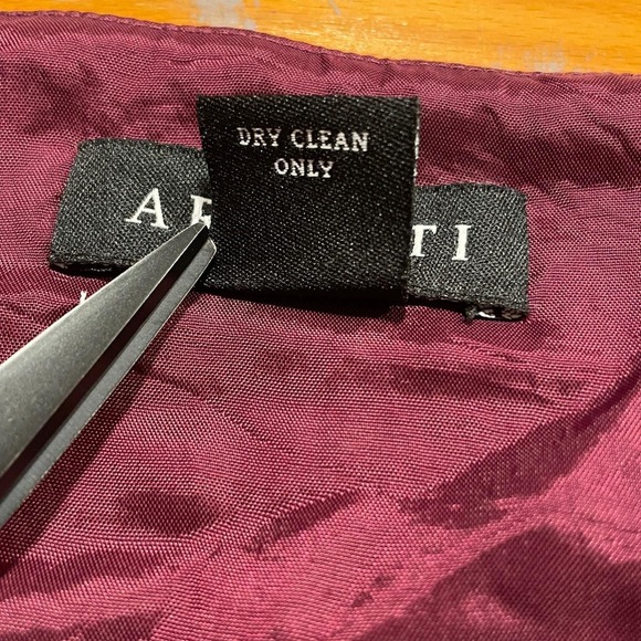 VTG 90s Loose L 12 Argenti Silk Floral Dress Purple Sleeveless Knee Length Shift - Picture 7 of 10